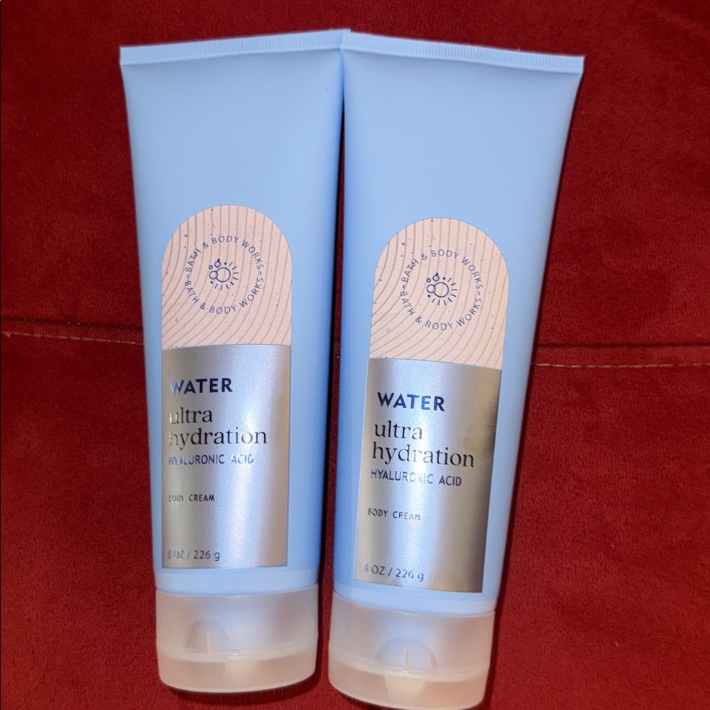 BBW 2pc WATER ULTRA HYDRATION BODY CREAM HYALURONIC  ACID